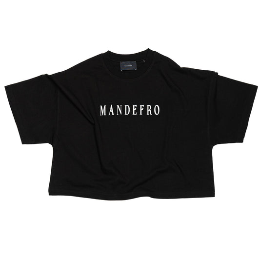 Women's Mandefro Cropped Tee in Black