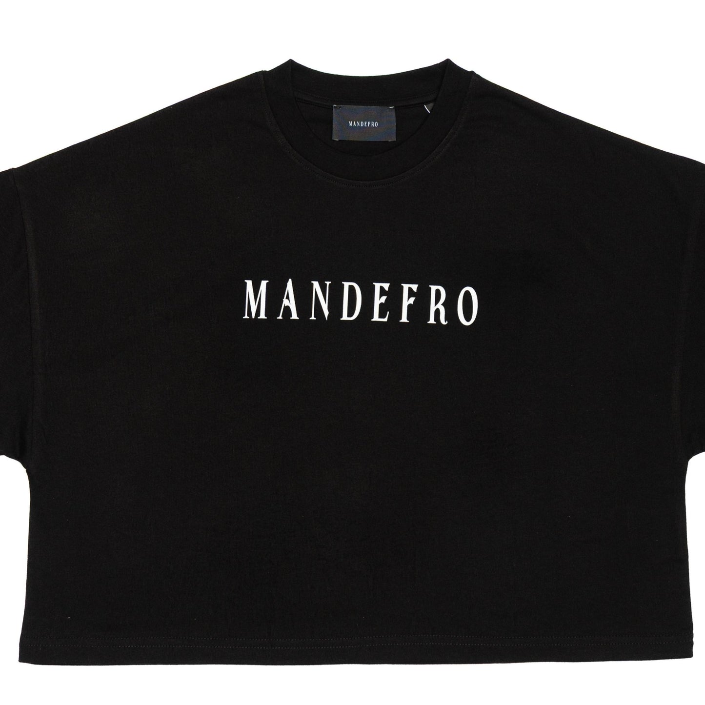 Women's Mandefro Cropped Tee in Black