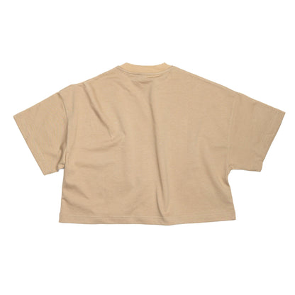 Women's Mandefro Cropped Tee in Croissant