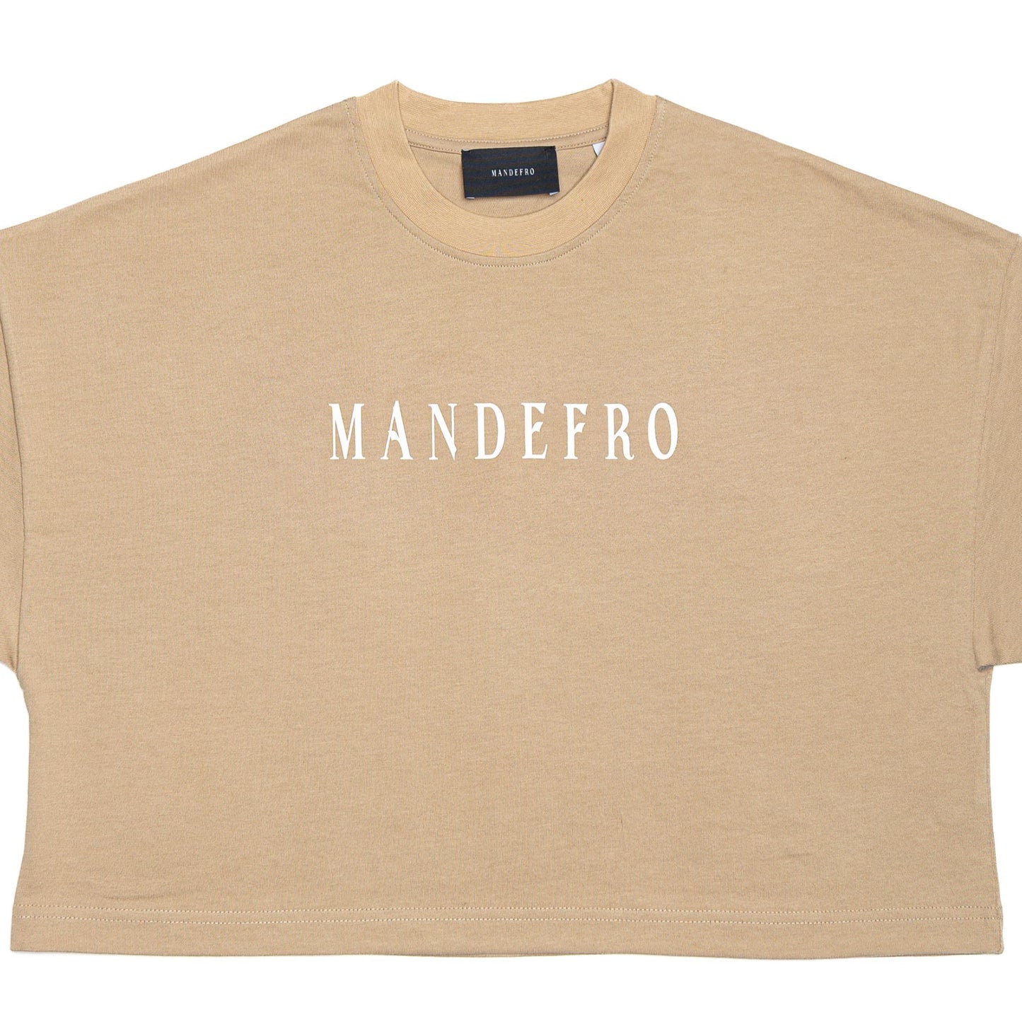 Women's Mandefro Cropped Tee in Croissant